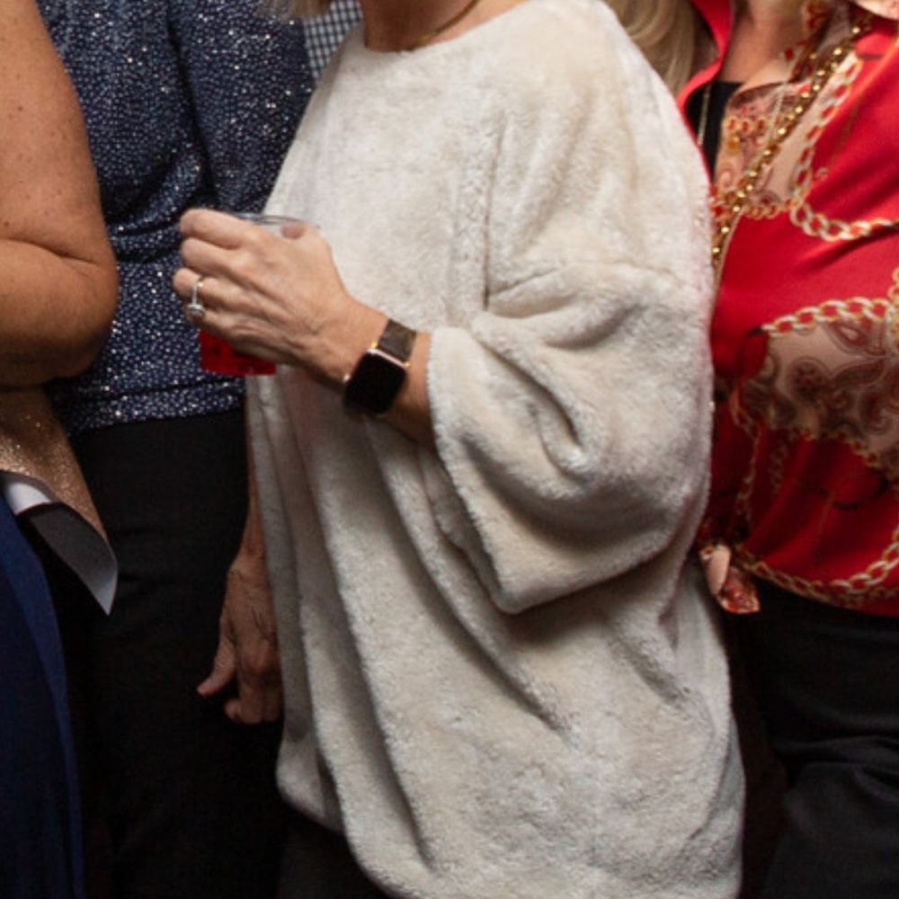 H&M Cream Fleece Women's Sweatshirt